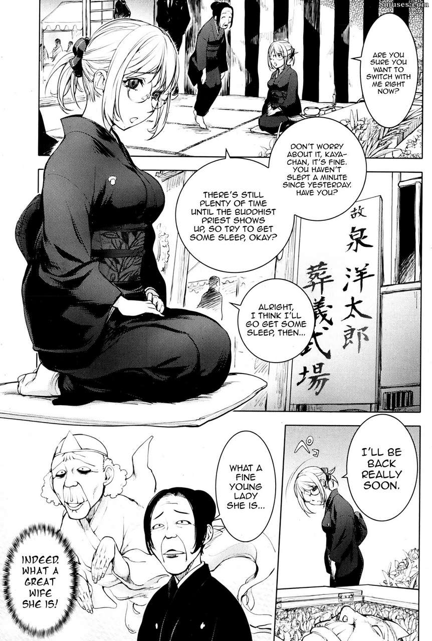 Hentai And Manga English Kon Kit Mofuku No Kaya Nee Kaya Nee In Her Mourning Dress