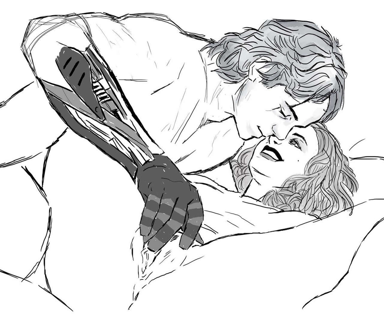 Anakin Giving Padme A Hand Unknow