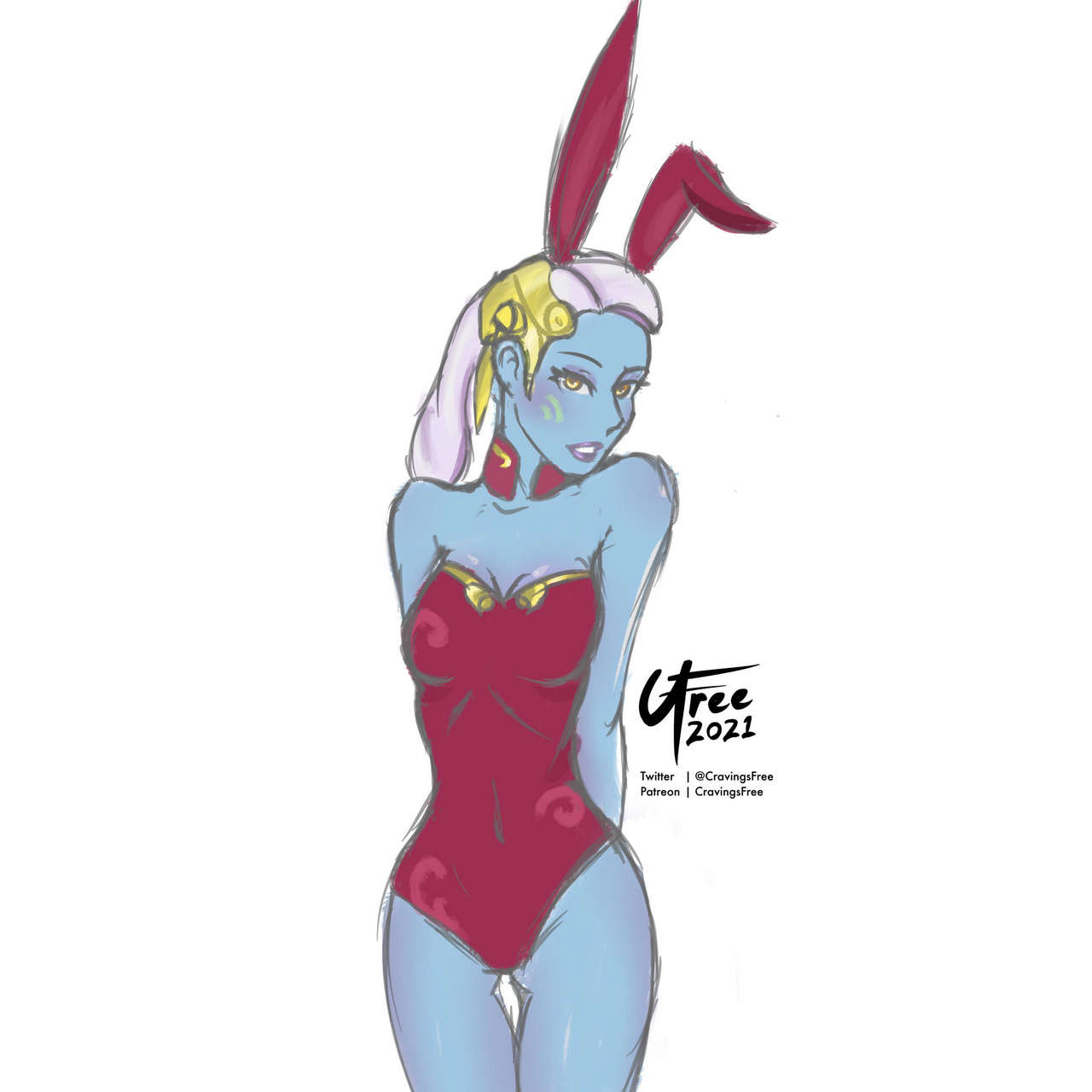 Im Doing A Bunnysuit Sketch Everyday For All Of October Day 1 Senator Chuchi Cravingsfre
