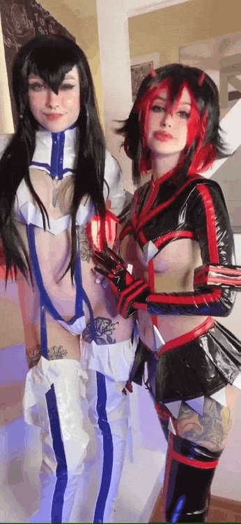 Ryuko And Satsuki From Killa Kill By Purple Bitch And Zireal Rem