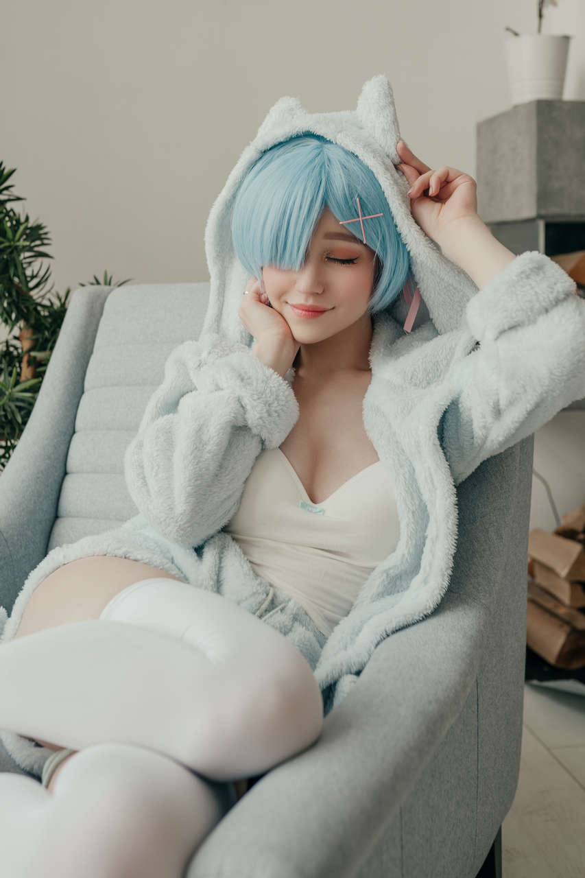 Comfy Kitty Rem In The Morning By Donnalol