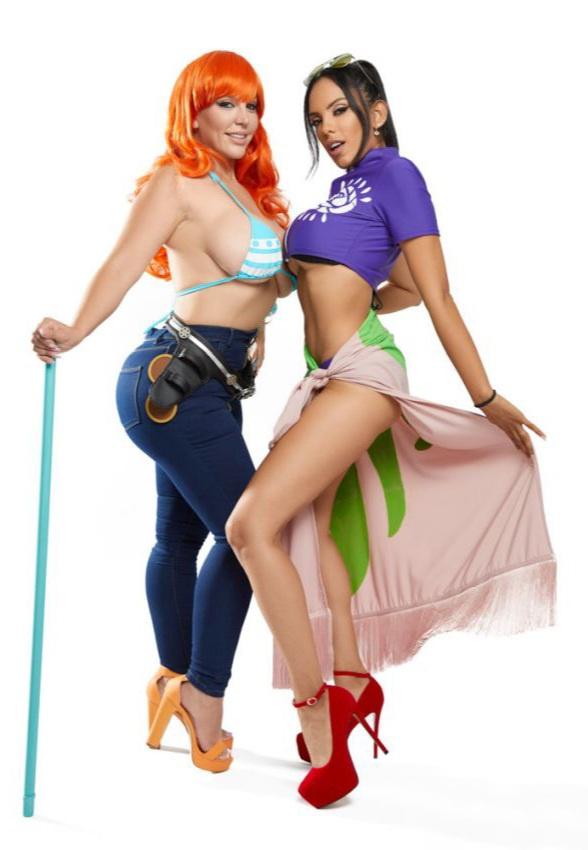 Nami And Nico Robin From One Piece By Blondie Fesser And Katrina Moreno
