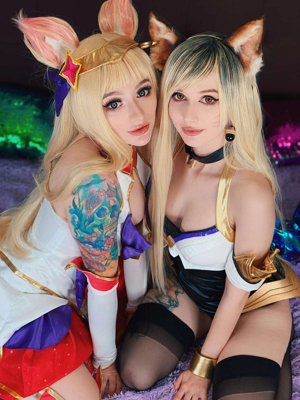 Two Ahri From League Of Legends By Purple Bitch And Leah Meo