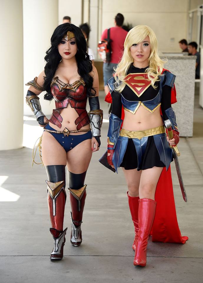 Wonder Woman And Super Girl By Livia Chuu And Stella Chu