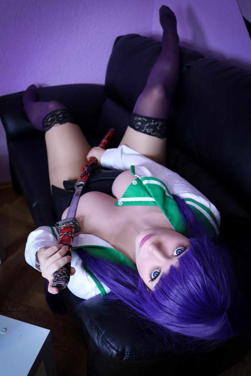 Are You Staring At Me I Might Need To Use My Katana If You Dont Stop It Saeko By Lysand