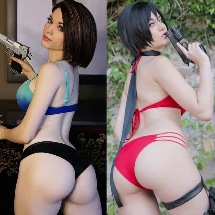 Bikini Jill Valentine And Ada Wong Also Does Anybody Knows The Cosplaye