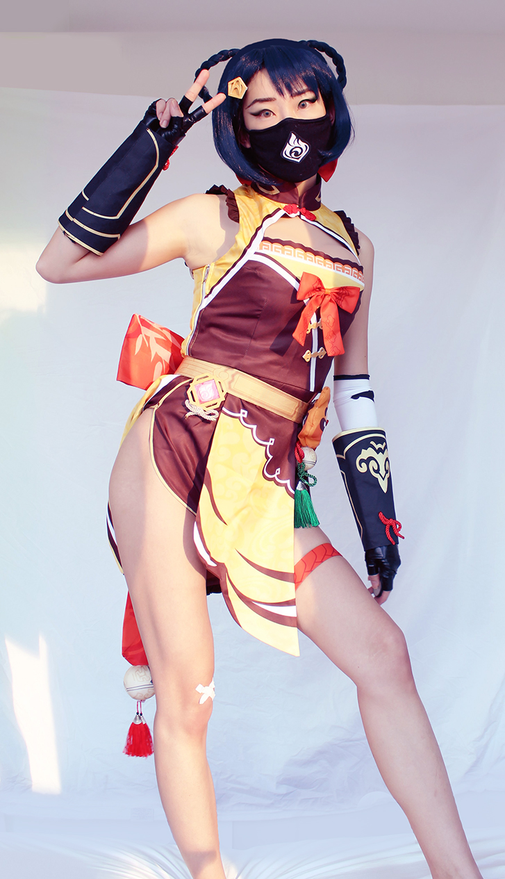 Happy Lunar New Year Genshin Impact Xiangling Cosplay By Celinechat