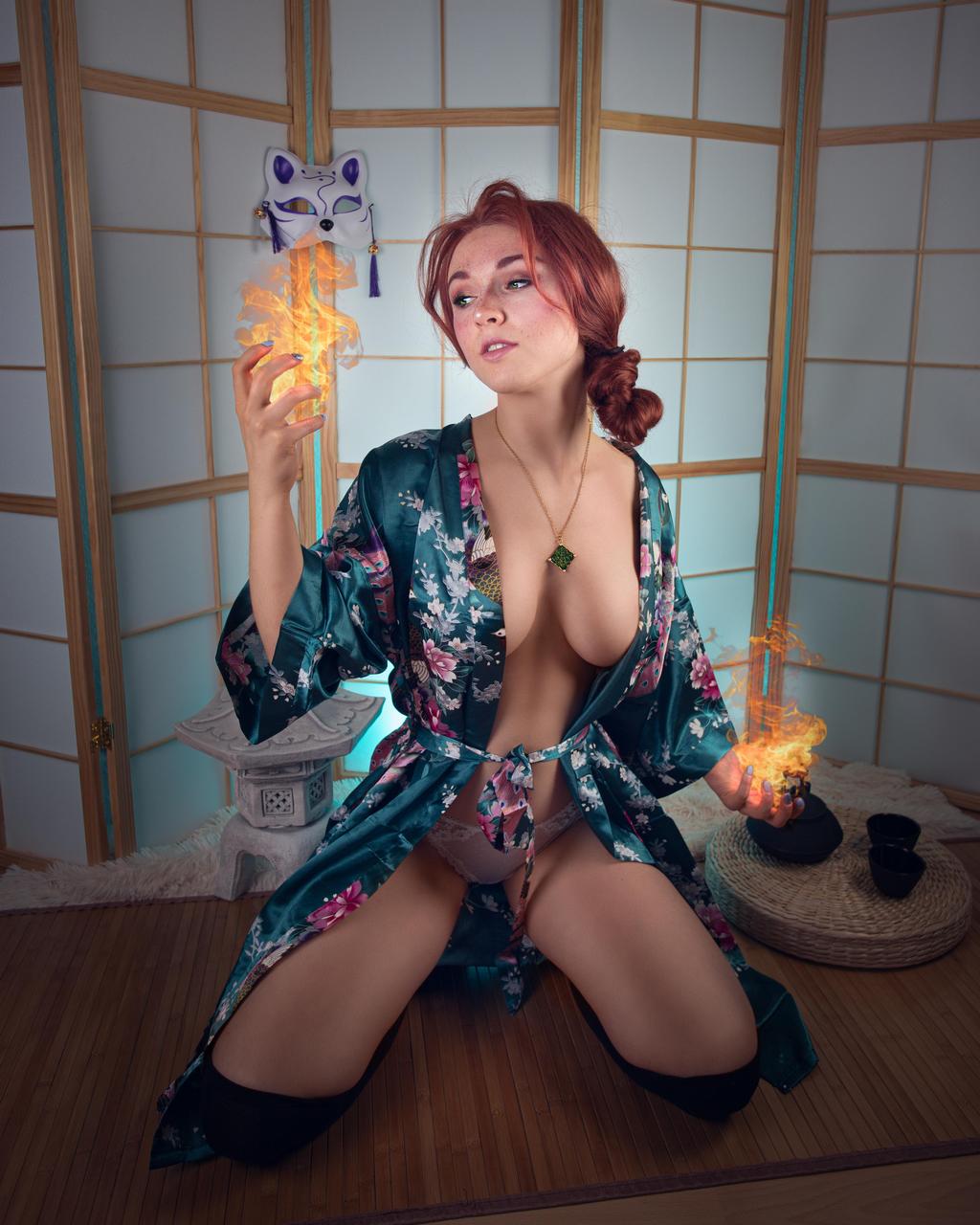Kimono Triss Merigold By Cauzifer Cosplays Own Interpretatio