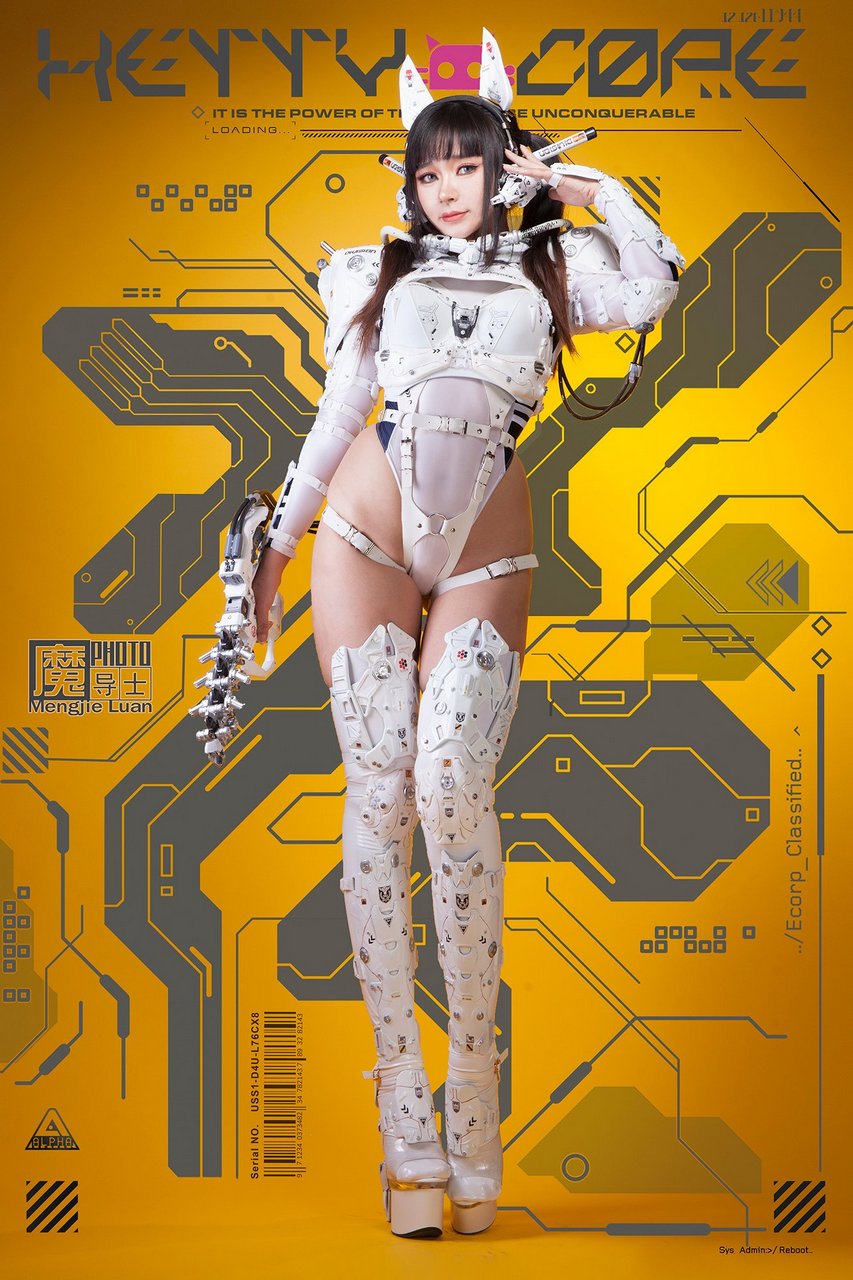 Mechanical Cat Girl 01 By Azaze