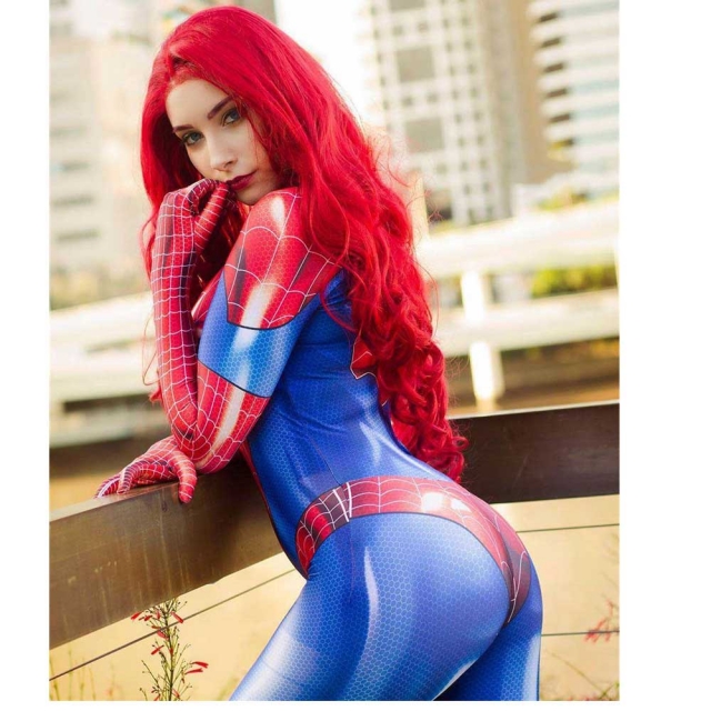 Mj Mary Jane Spiderman Superheroine Cosplay By Takerlam