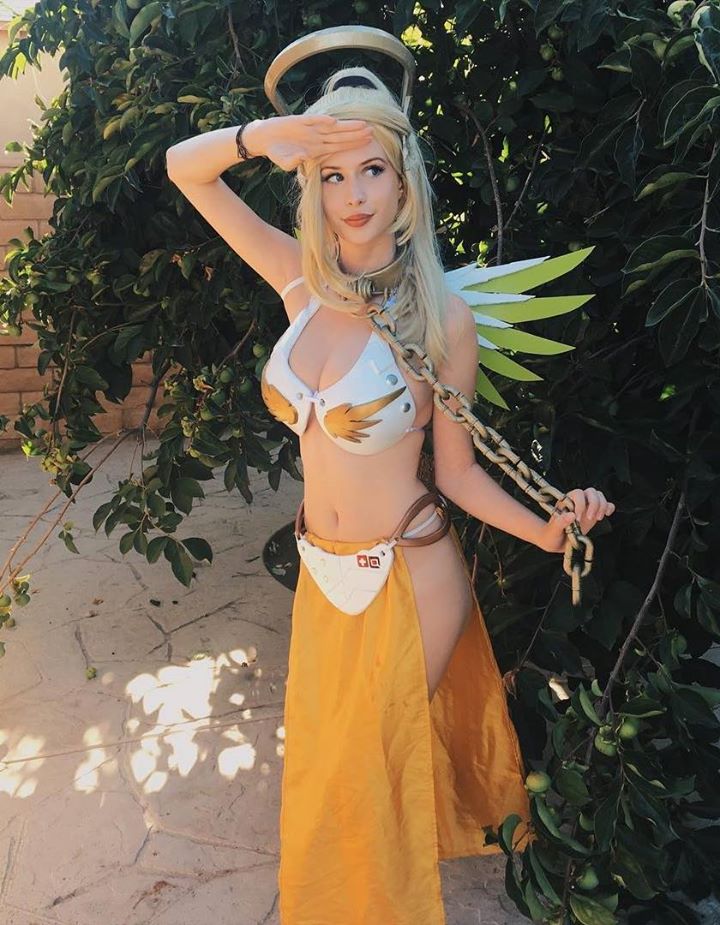 Slave Mercy Slave Leia And Mercy Mashup Cosplay By Luxi Rus