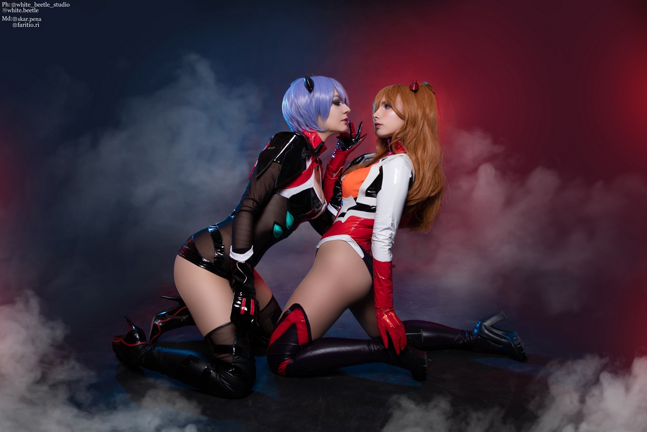 Asuka And Rei By Vulpines Faritio And Skarpen
