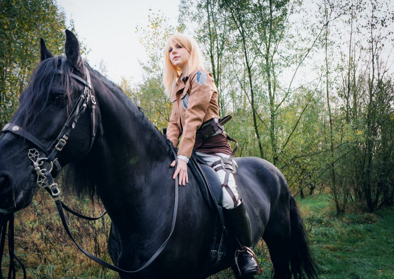Do I Have Time To Be Horsing Around Historia From Attack On Titan By X Nori Sel