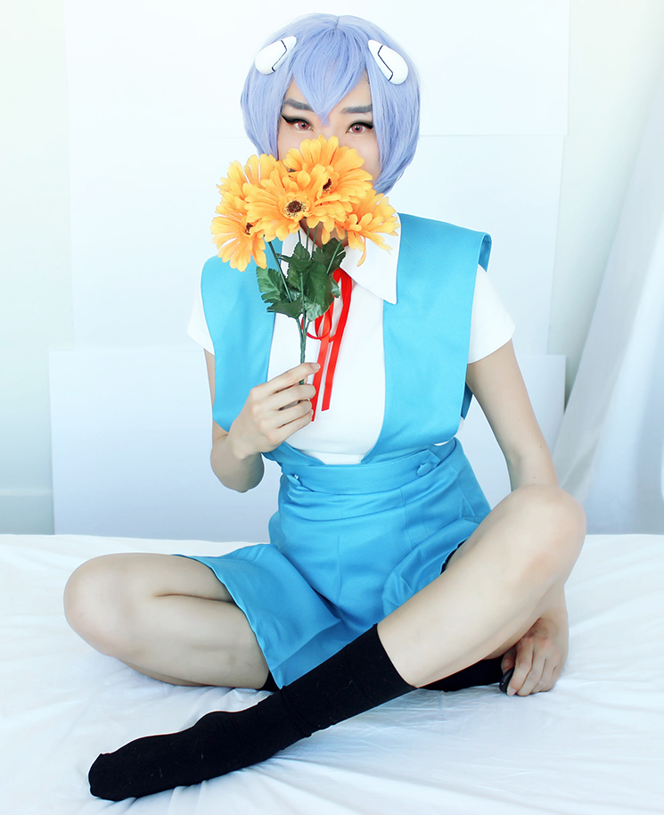 Evangelion Rei Cosplay By Celinechat