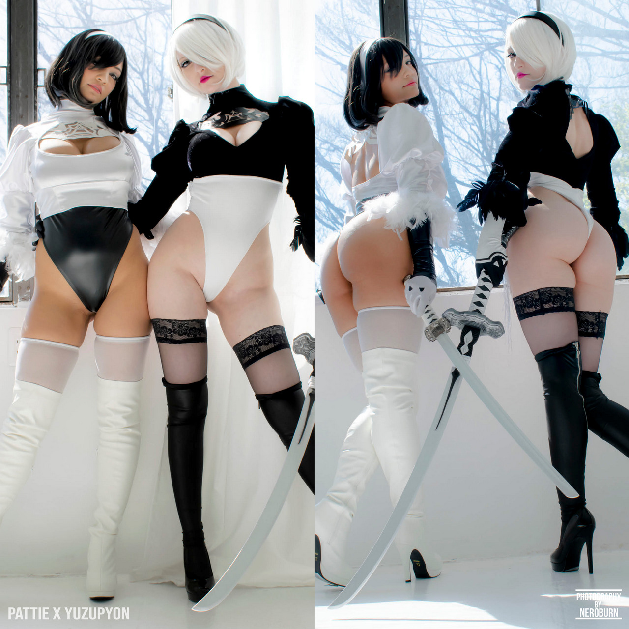 2b X 2p Cosplay By Yuzupyon And Pattie My Friend And I Wanted To Make Both Version Like In The Gam