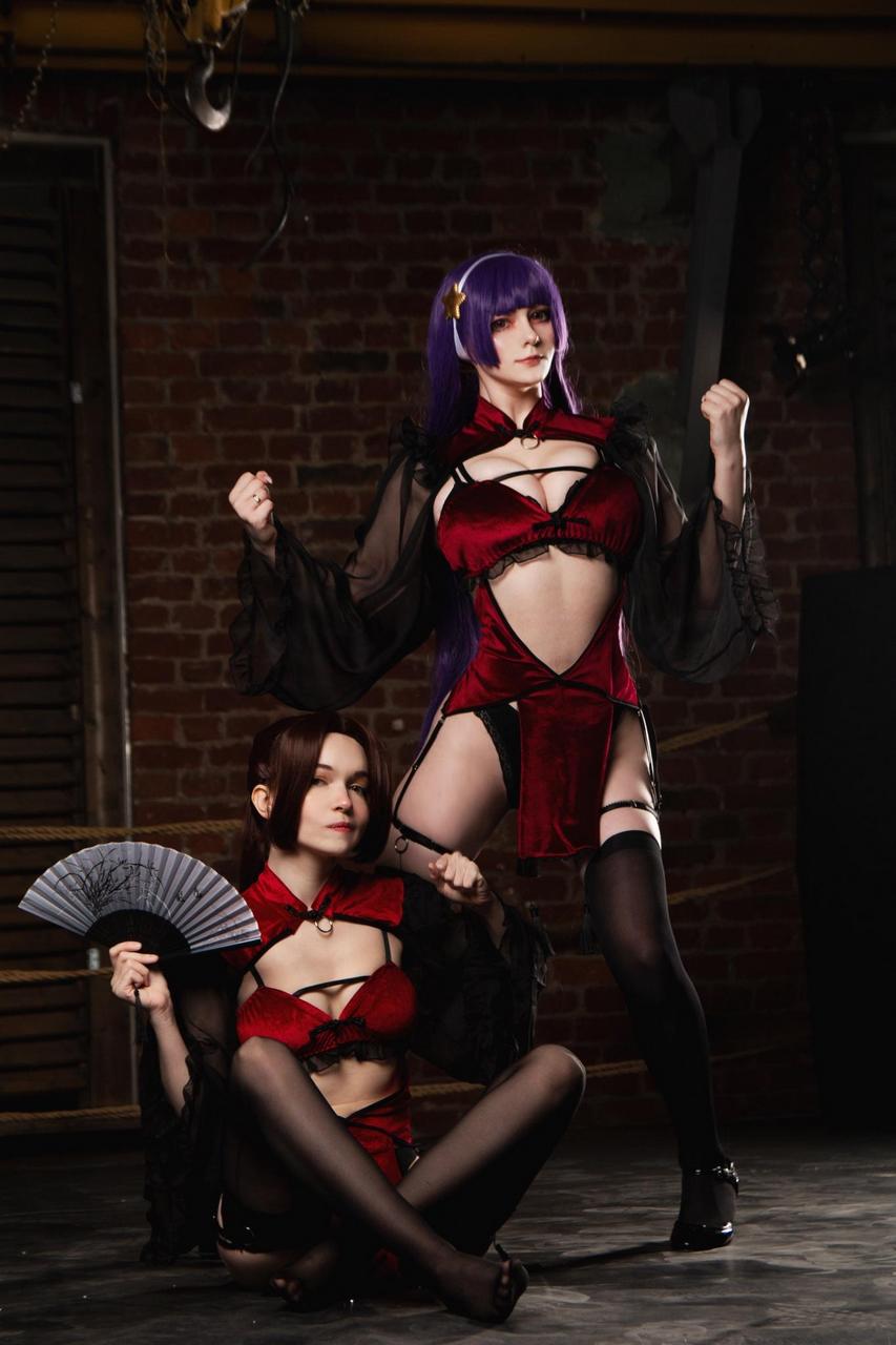 Mai And Athena From King Of Fighters By Murrning Glow And Kamelya Cha