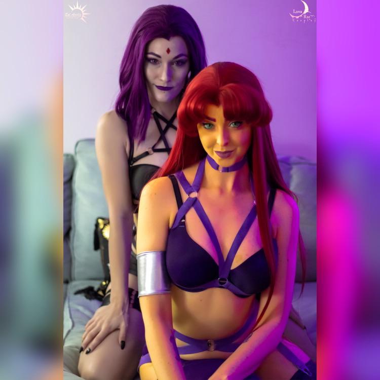 Raven And Starfire Are Waiting For You By Solapolla And Lunaraecospla