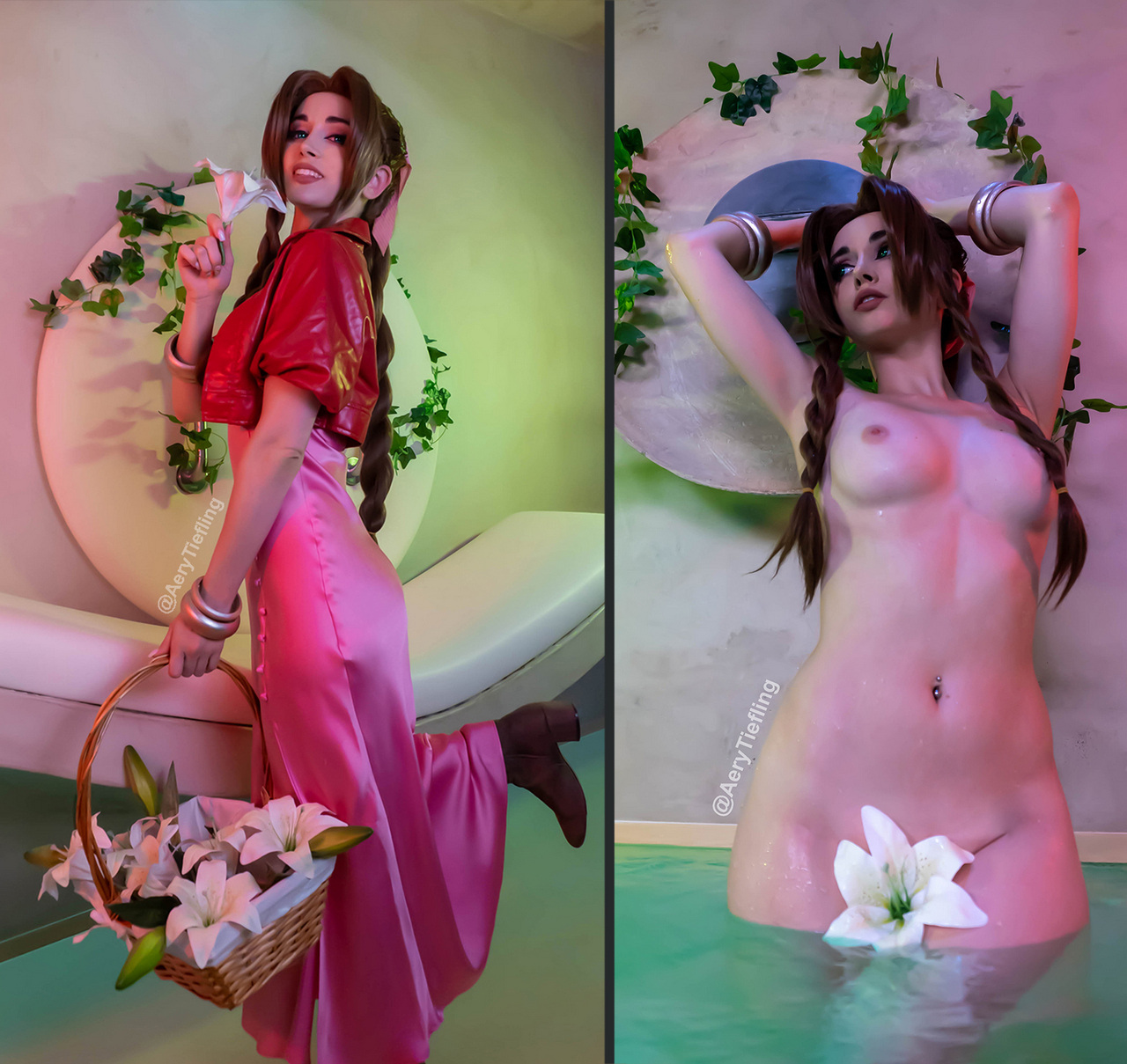 Aerith From Final Fantasy 7 By Aery Tiefling O
