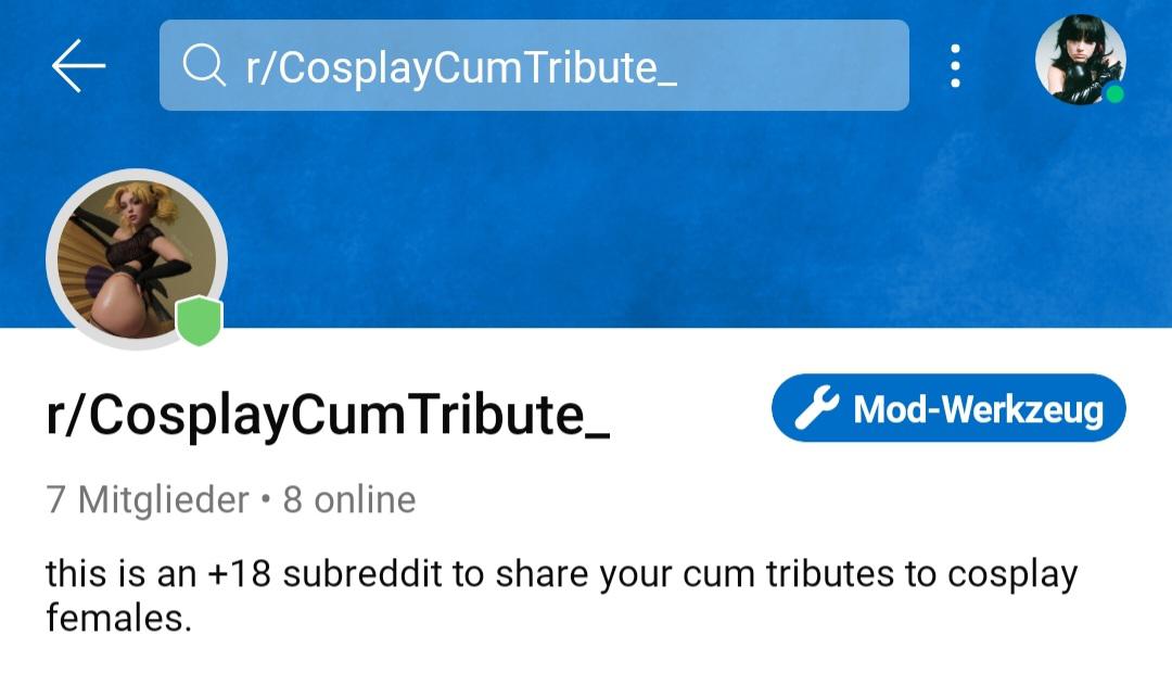 Follow Cosplaycumtribute If You Like Cosplays And Cum Tribute
