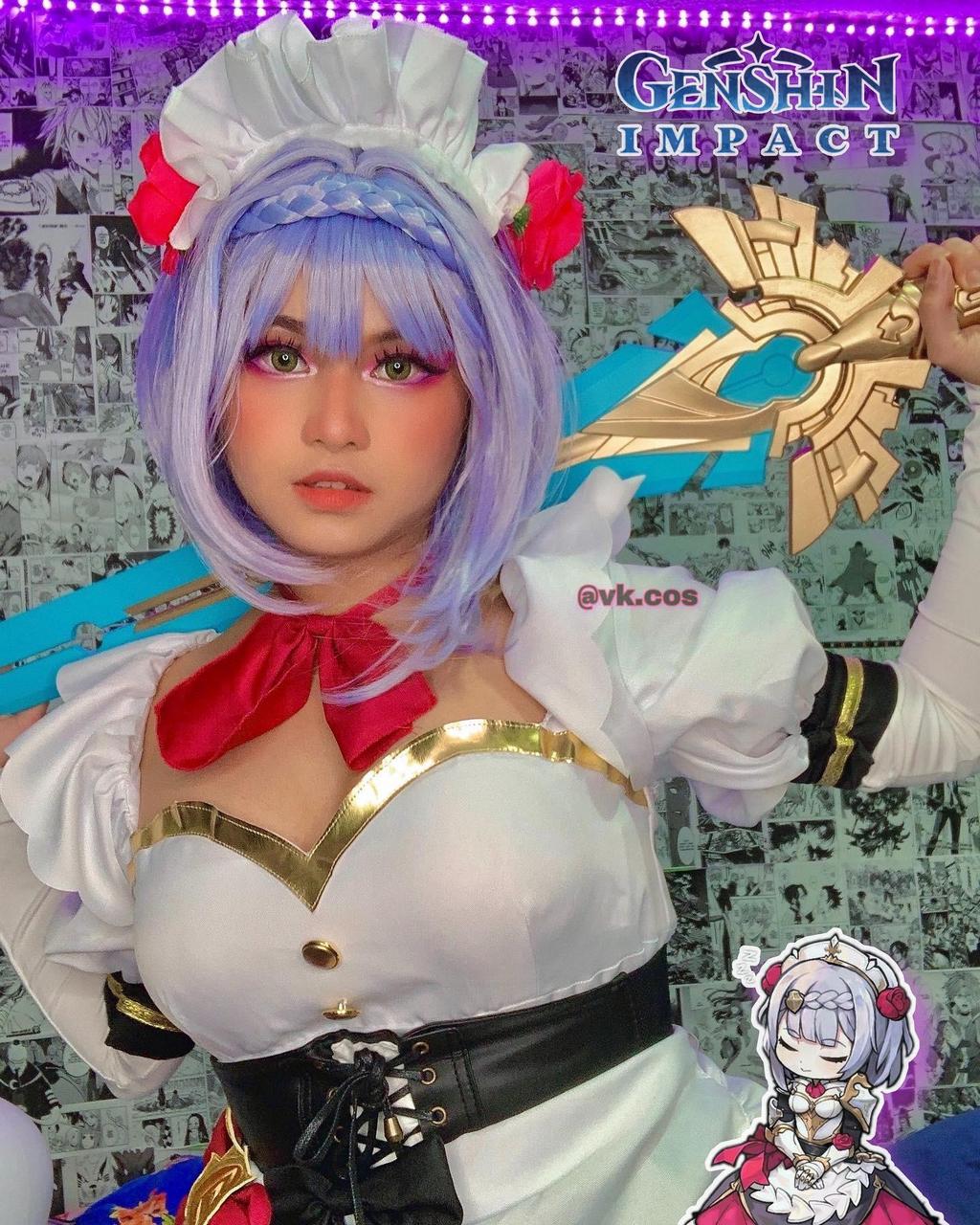 Sharing My Noelle Cosplay From Genshin Impact Vk Cos