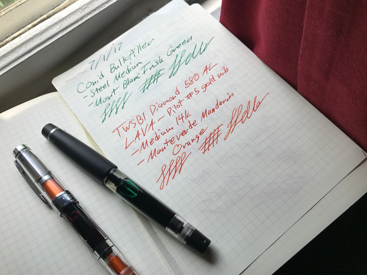 My Two Fountain Pens