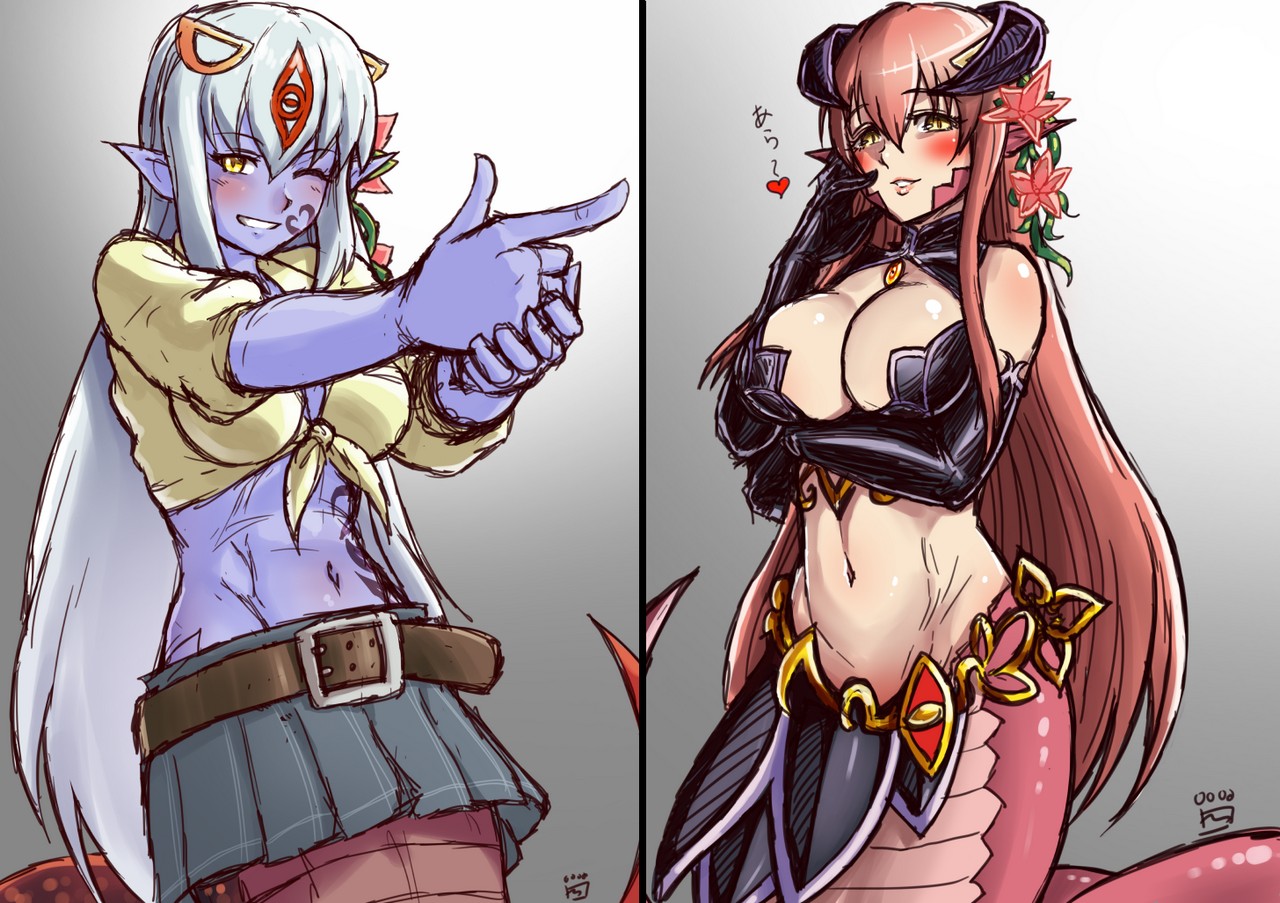Alice And Miia Swapped Outfits Finalcake Monster Musume X Monmusu Ques