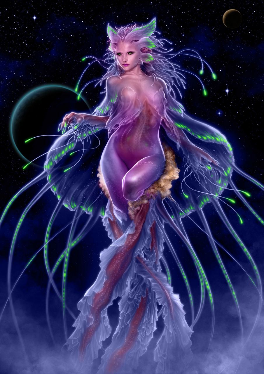 Alien Jellyfish Lady Cnida