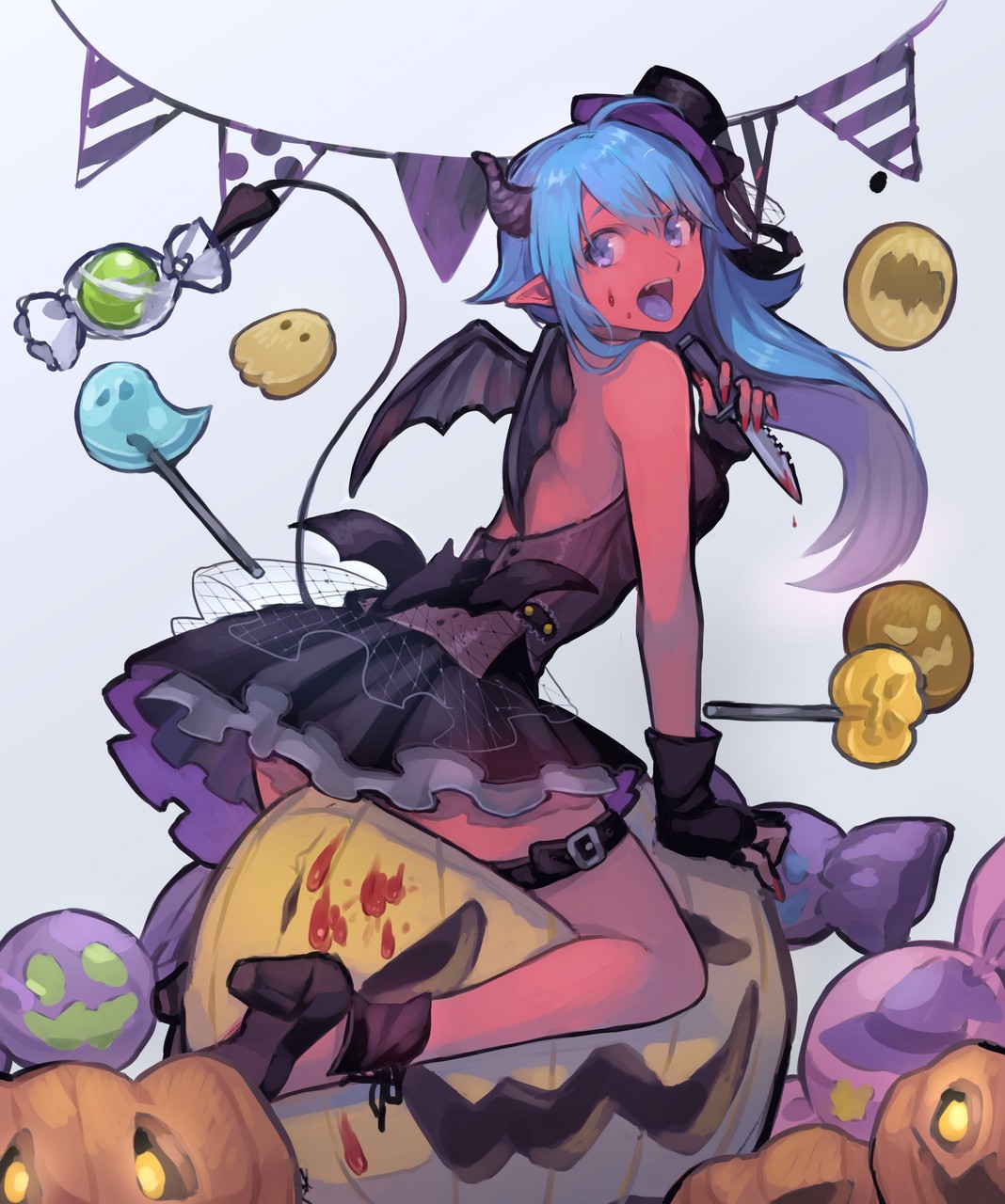 Demon Girl In The Halloween Spiri