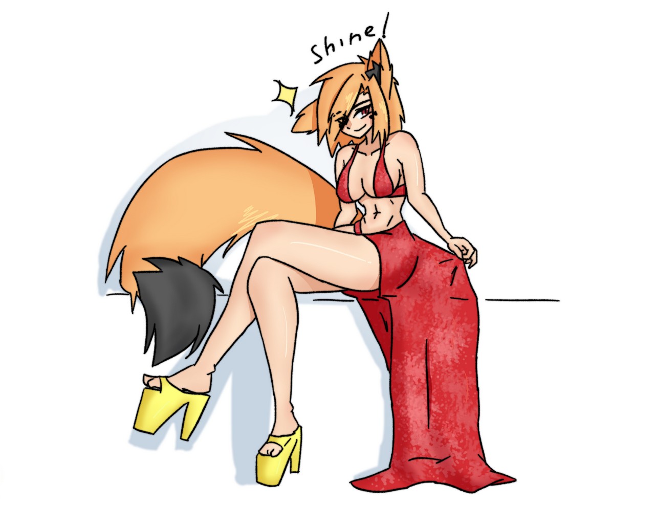 Foxgirl In A Dress O