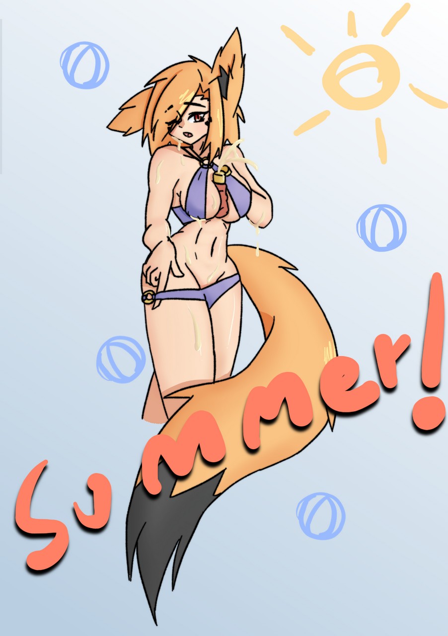 Foxgirl Is Ready For The Beach O
