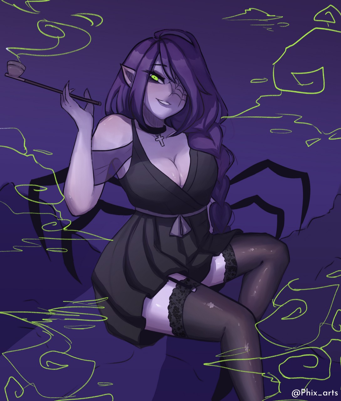 Goth Spider Mommy Is Checking You Ou