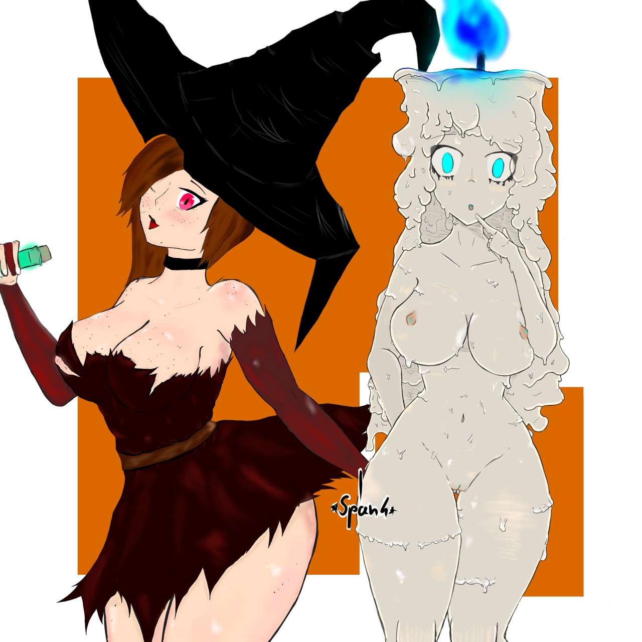 Happy Spooktober From Auralia In A Special Costume And Her Gf Lun