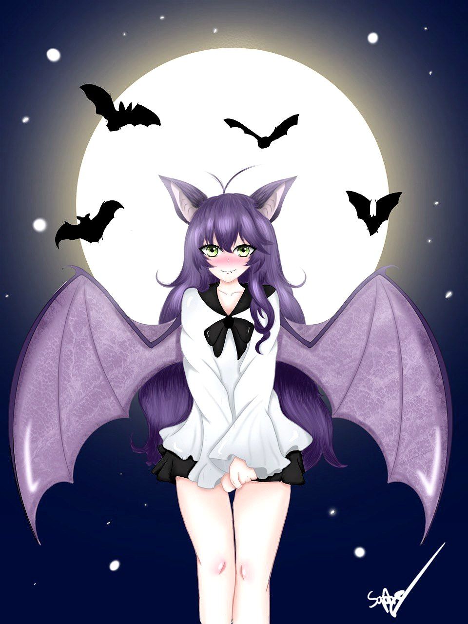 Kawaii Batgirl Drawn By M