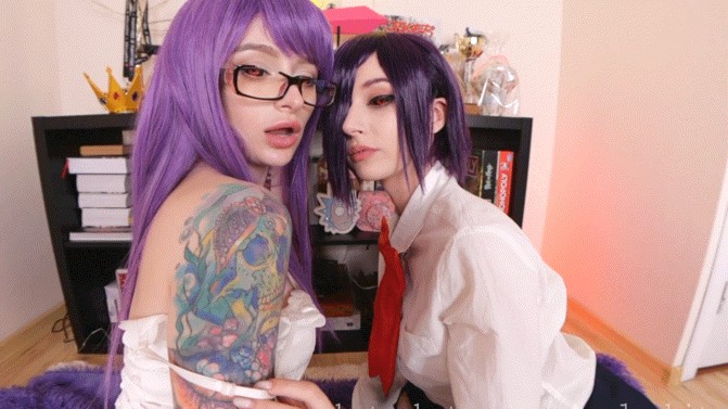 Kirishima Touka And Kamishiro Rize From Tokyo Ghoul By Purple Bitch And Leah Meow