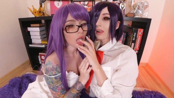 Kirishima Touka And Kamishiro Rize From Tokyo Ghoul By Purple Bitch And Leah Meow