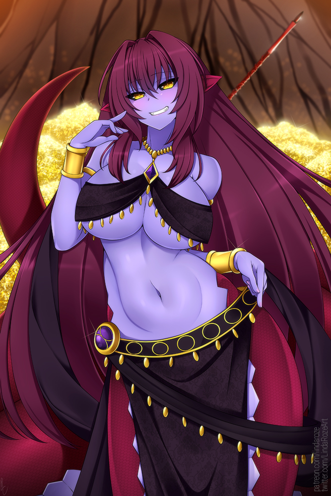 Lindaroze Scathach From Fate Monsterized As Apophi