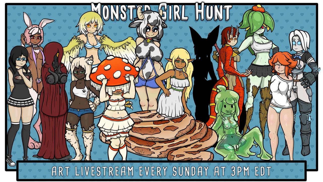 Monster Girl Hunt Art Livestream Sundays 3pm Edt Links In Comment