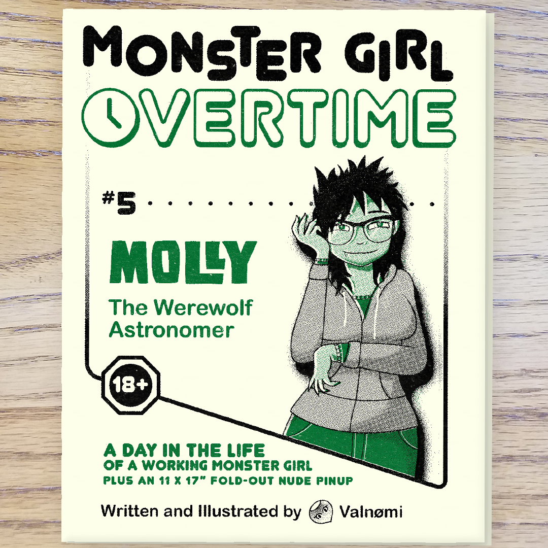 Monster Girl Overtime 5 Molly The Werewolf Astronomer Valnom
