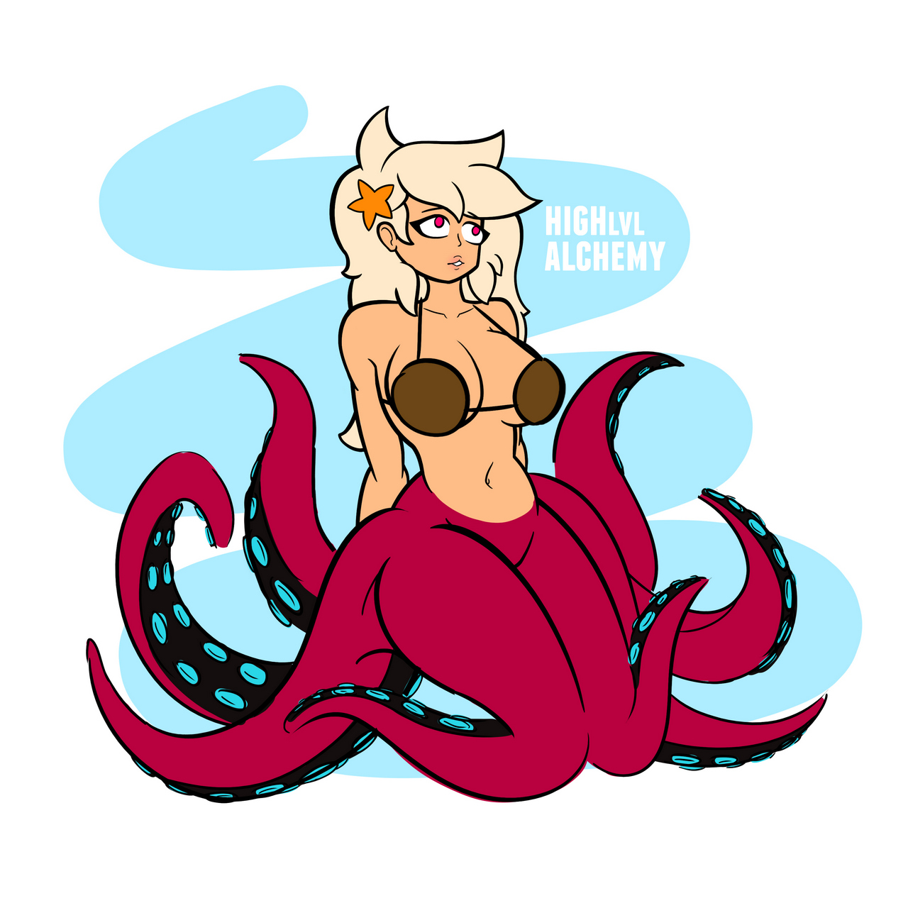 My Own Octopus Girl Based Off A Coconut Octopus Highlvlalchemy O