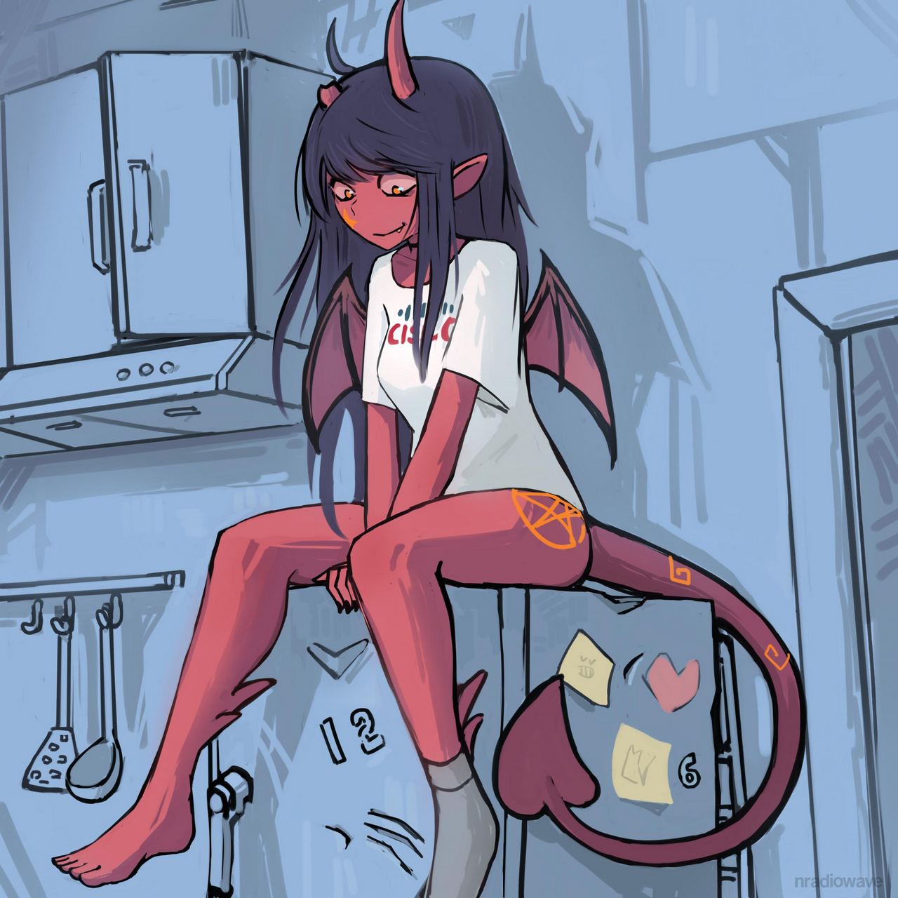 Nradiowave Made A Super Cute Demon Girl With A Naughty Side