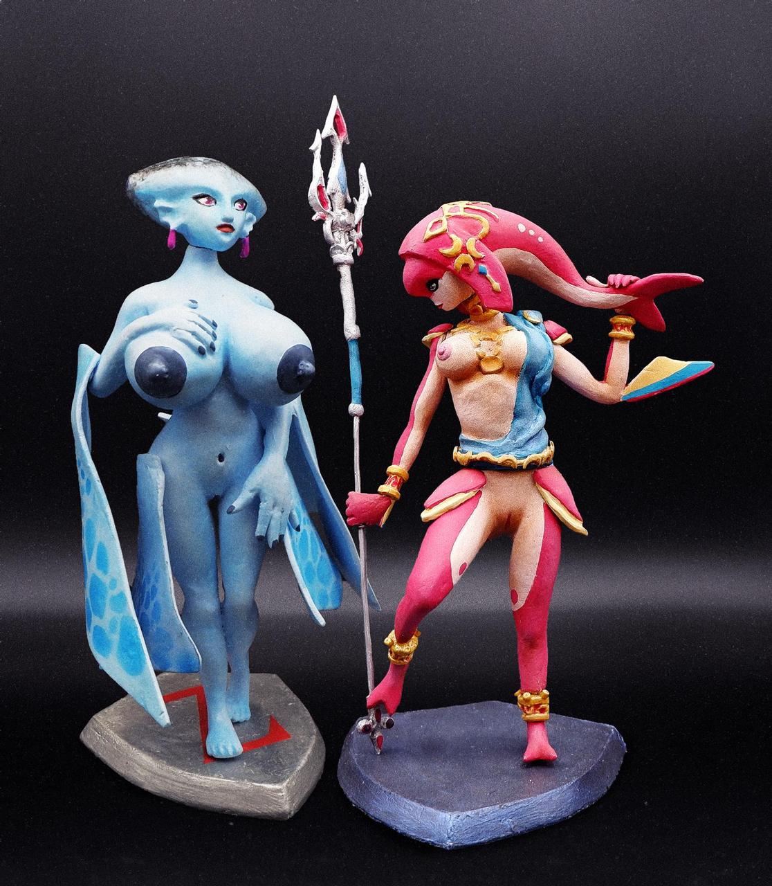 NSFW Statues Ruto And Mipha By M