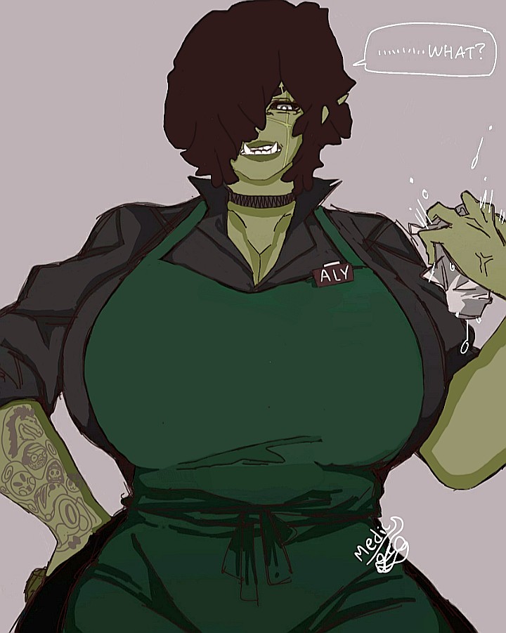 Orc About To Serve You Up Something Goo