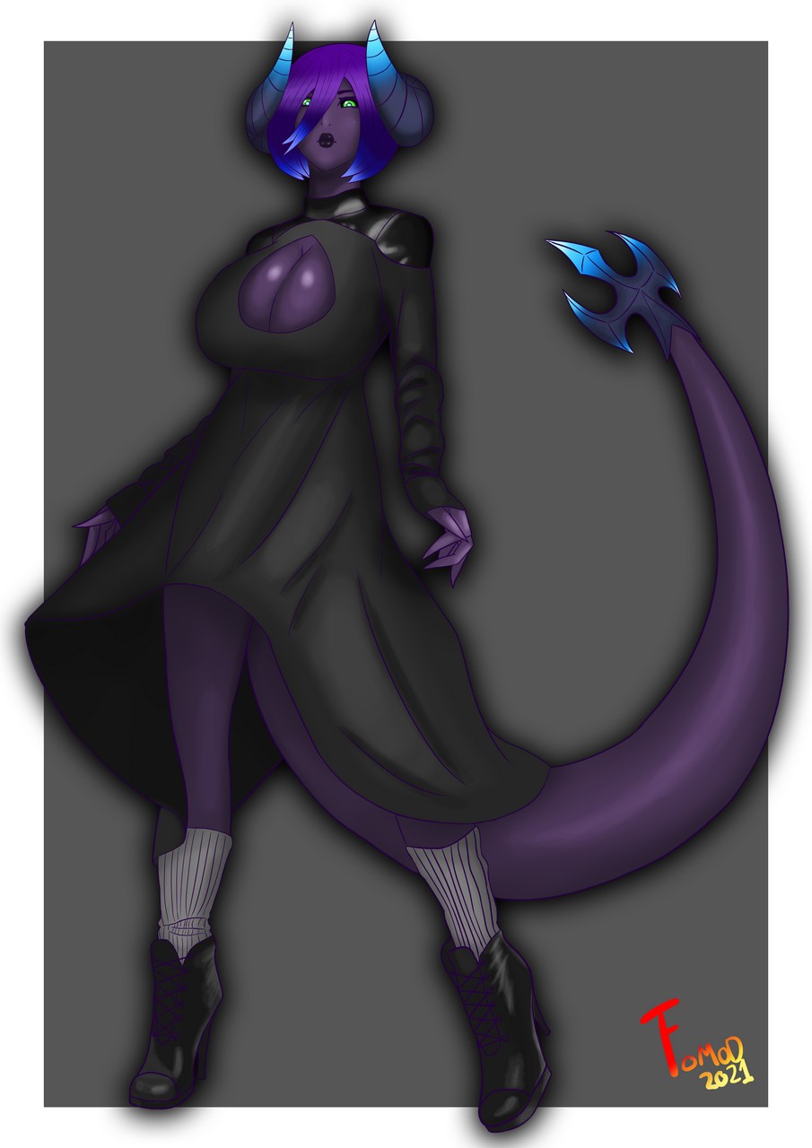 Purple Lizard Girl Fomo