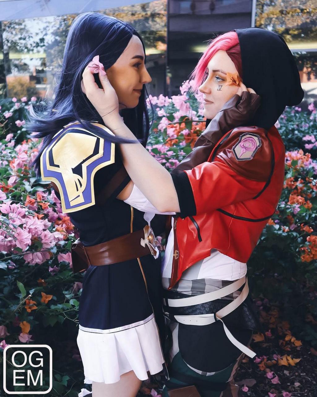 Self Cait And Vi Being Cute 1greenemerald As Caitlyn Kitsu Ttv As V