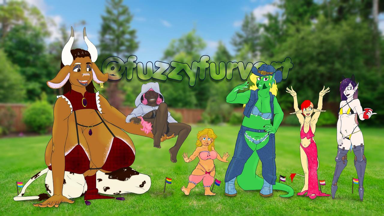 Sfw Ish Holstaur Elves Dragon Girl More Summer Line Up By Fuzzyfurver