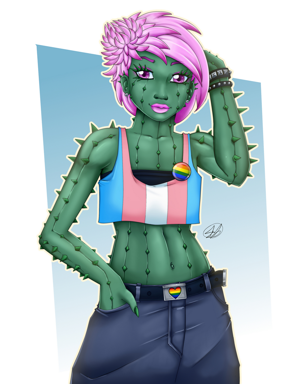 Sienna Trans Cactus Girl For Pride Month 2021 O