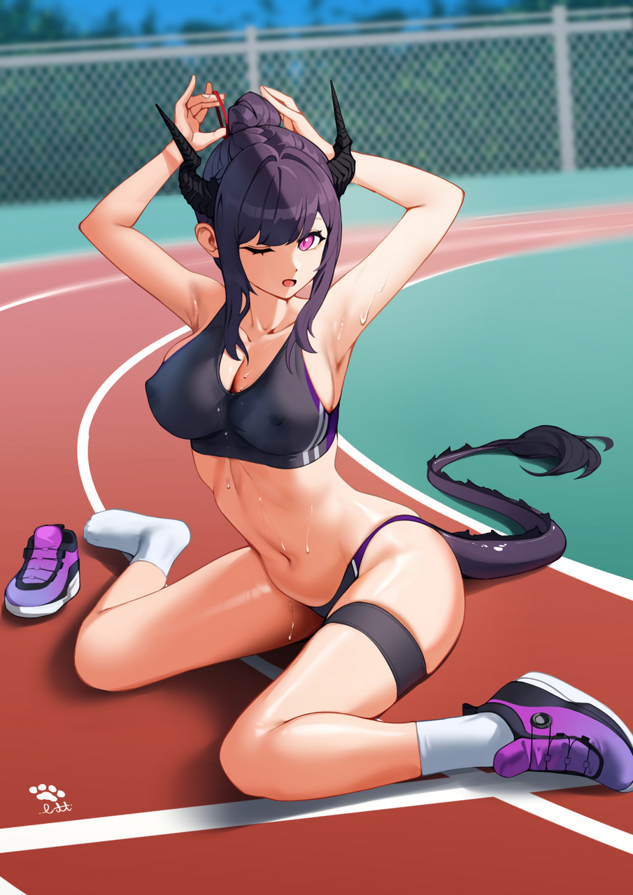 Sporty Dragon Girl Et