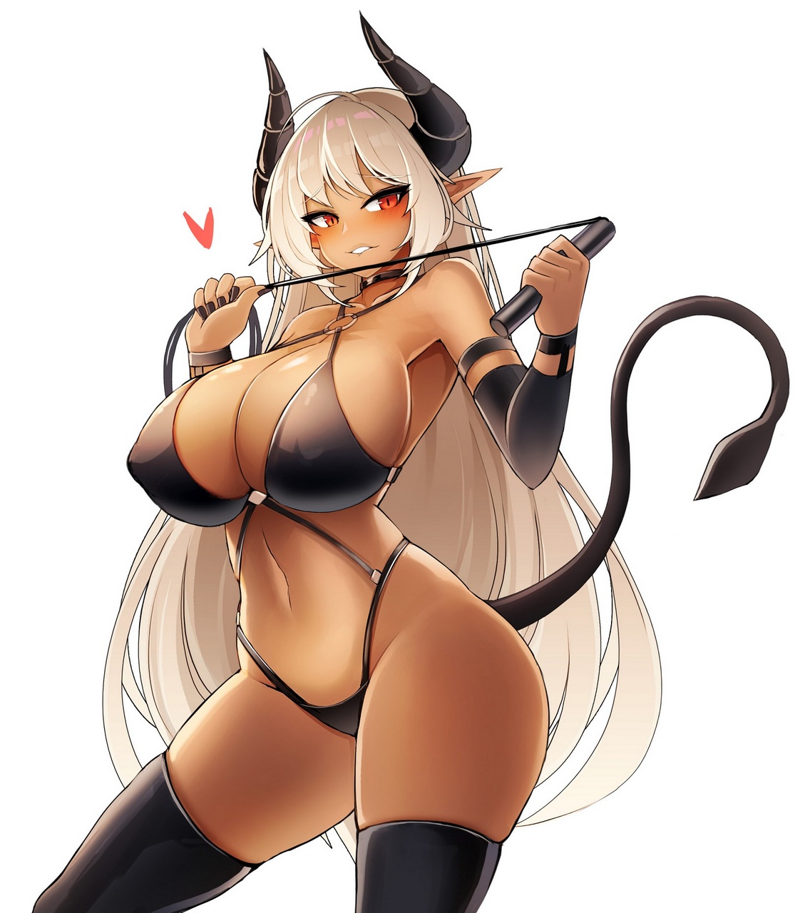 Tan Succubus Wants To Whip You Into Shap