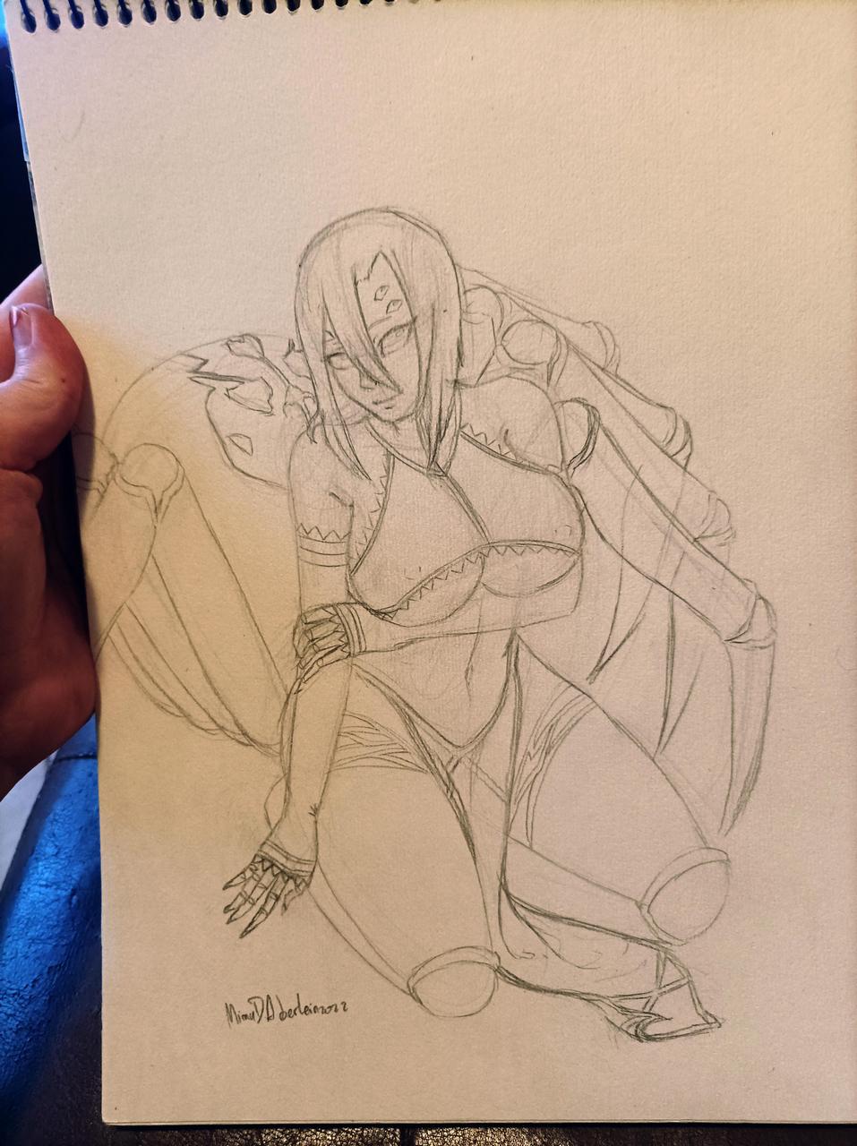 Traditional Sketch Of Rachnera Might Paint With Acrylics At My Next Conventio