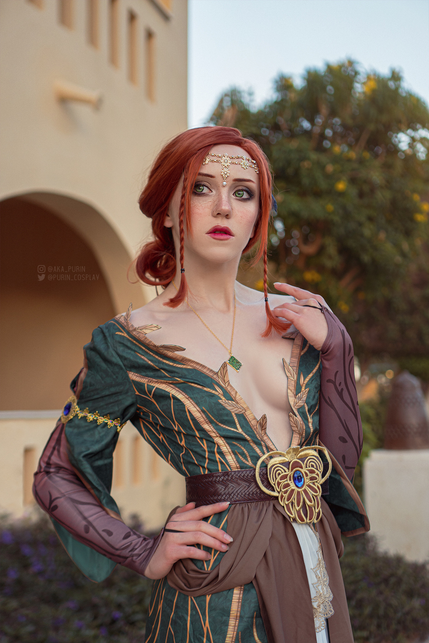 Triss Merigold In Alt Dress Cosplay By Purin Costume From Miccostume